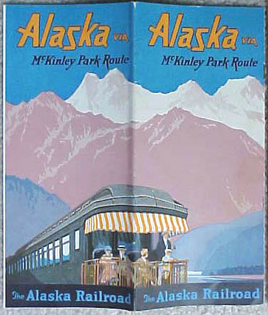 1924 Alaska Railroad brochure, ephemera.