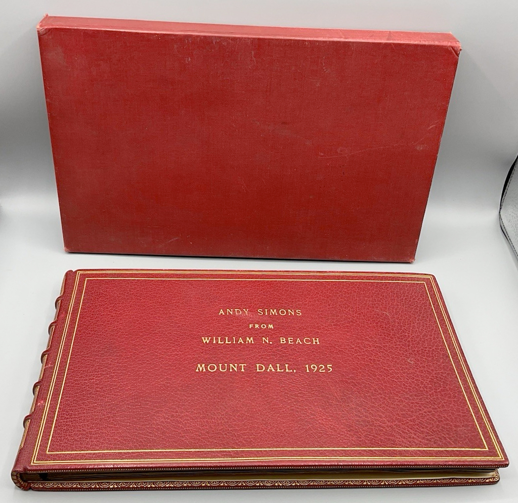 For sale: 1925 Mount Dall hunting trip photo album
              from William N. Beach to Andy Simons!