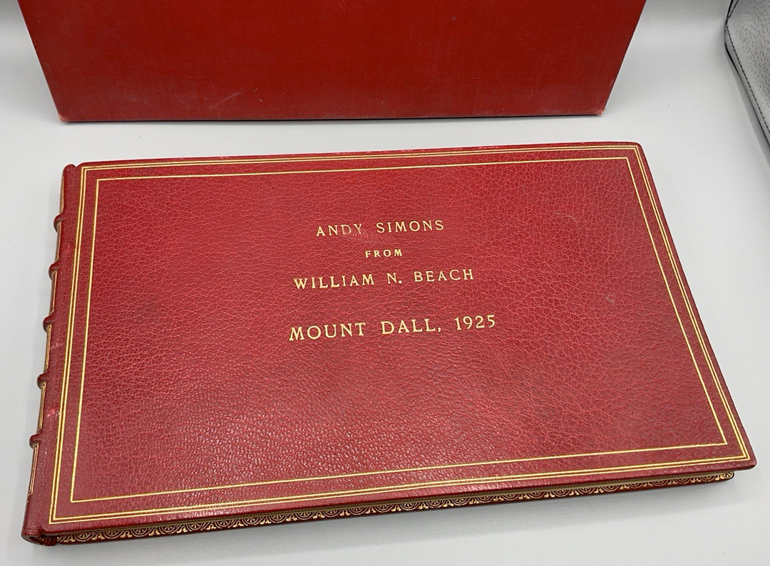For sale: 1925 Mount Dall hunting trip photo album
              from William N. Beach to Andy Simons!