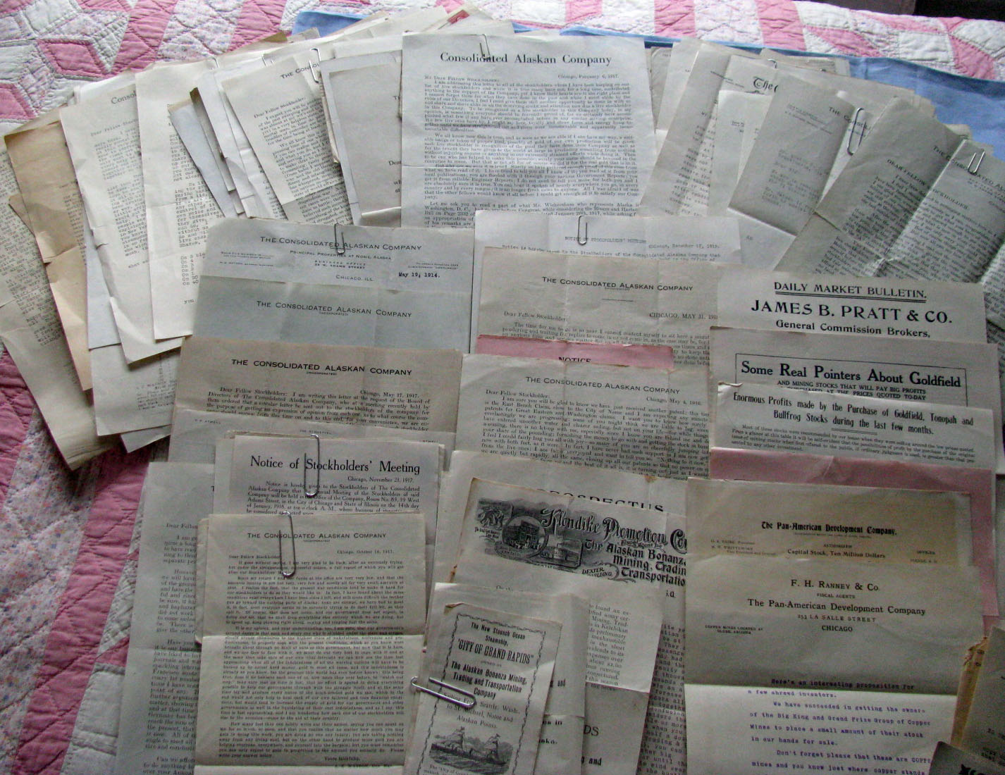 For sale: Alaska
              Bonanza Mining, Trading, and Transportation Company
              archive of documents, prospectuses, etc, from 1900 to
              about 1920, Nome Alaska.