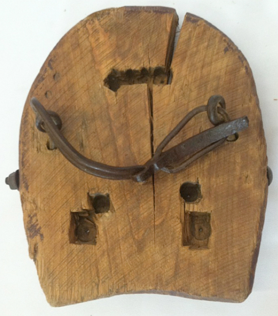 For sale: original
              antique snowshoe for a horse!