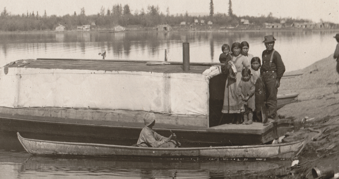 For sale: A
              photograph of a Native family with a birch bark canoe at
              Anvik Alaska on the Yukon River.