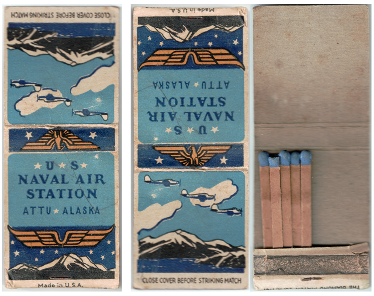 For sale: A Rare Attu Matchbook. U.S. Naval Air
              Station, Attu, Alaska.