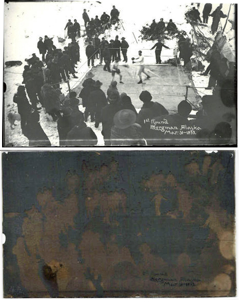 For sale: original 1899 Bergman Alaska (Koyukuk)
              Boxing photo +original glass plate negative.