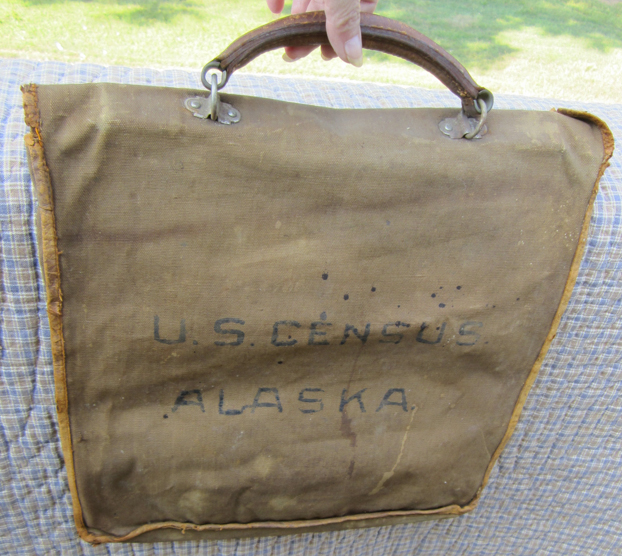 For sale: Antique U.S. Census bag used in Alaska.