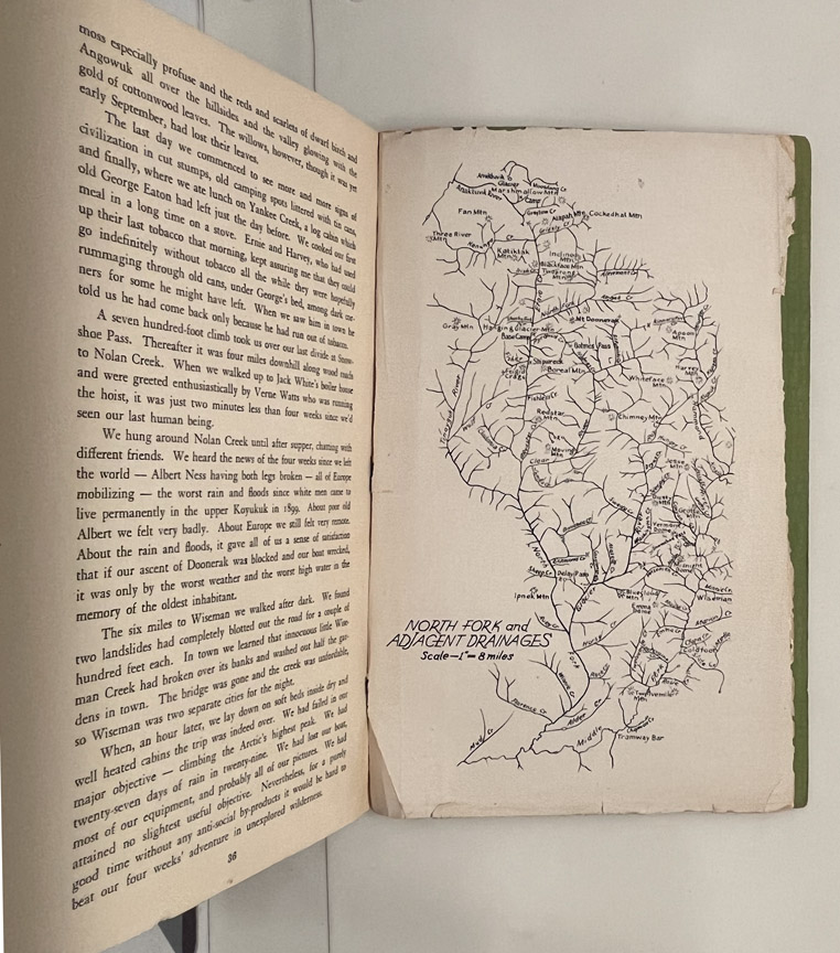 For sale: Ernie Johnson�s personal copy of Robert
              Marshall�s book Doonerak or Bust!
