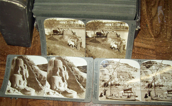 For sale: boxed set of Egypt stereoviews, 3D.