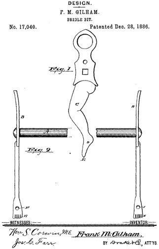 Frank M. Gilham gal-leg bit patent