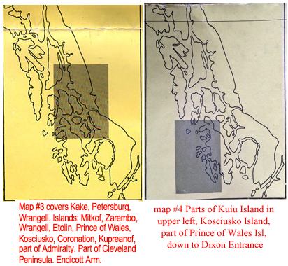 For sale: Hilson's Treasures of Alaska map 3 and 4.