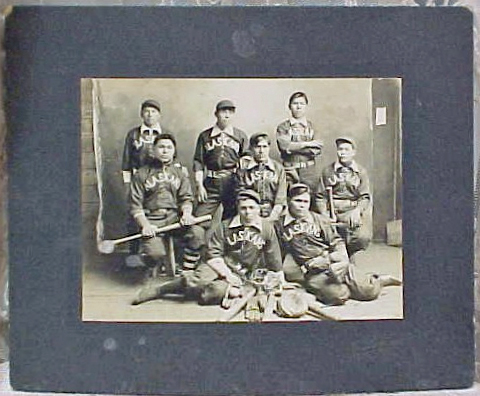 For sale: original early Hoonah
              Alaska baseball team photograph.