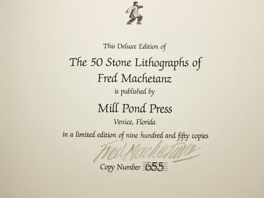 For sale: The 50 Stone Lithographs of Fred Machetanz,
              Limited Edition, Signed.