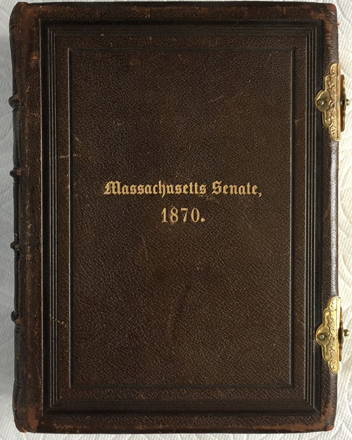 For sale: 1870 Massachusetts Senate CDV photograph
              album.