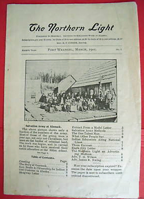 The Nothern Light, antique Wrangell Alaska Newspapers
              for sale