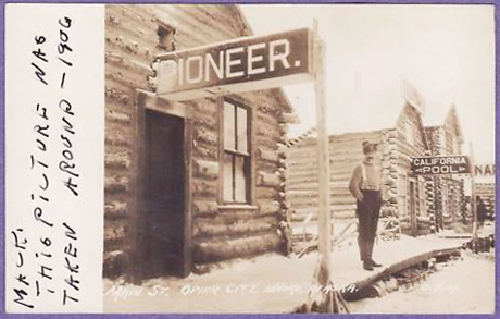 Real Photo Postcard titled "Main Street, Ophir
              City, Innoko, Alaska, for sale.