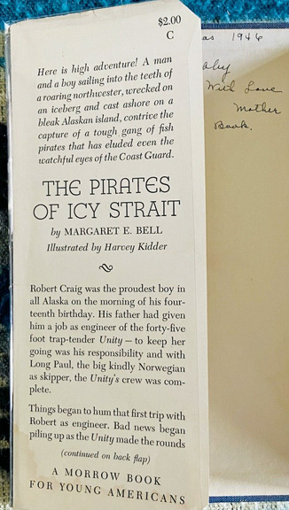 For sale: The Pirates of Icy Strait, by Alaska author
              Margaret E. Bell.