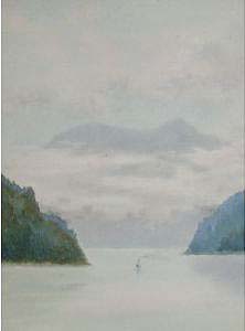 For sale: RUDYERD BAY Alaska watercolor.