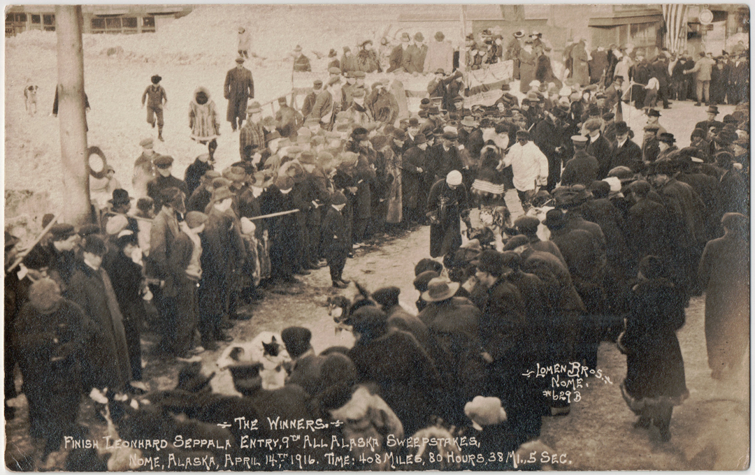 For sale: Original real photo postcard of Seppala
              winner of 1916 All Alaska Sweepstakes.