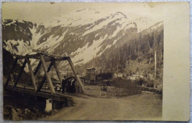 For sale: original real photo postcard of Silver Bow
              Basin, Juneau, Alaska.