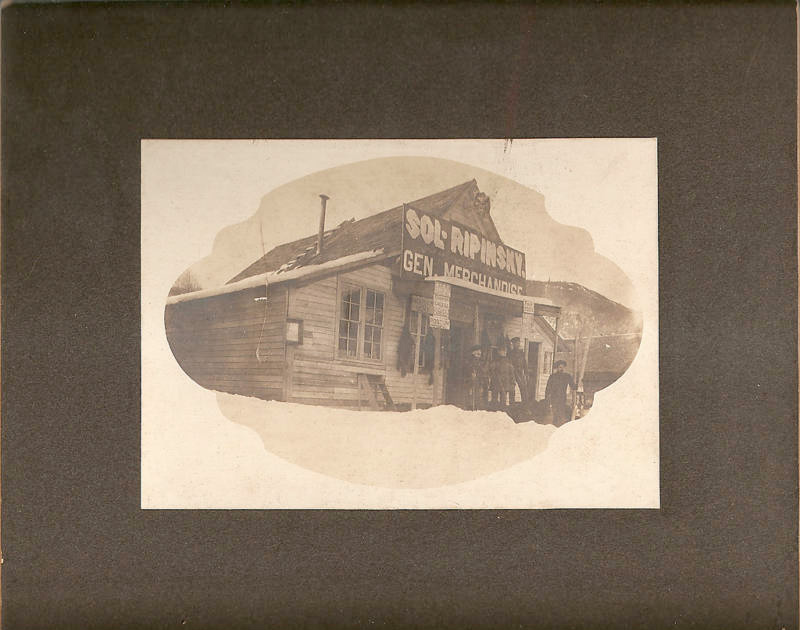For sale: Original photograph of the Solomon Ripinsky
              store in Haines, Alaska.