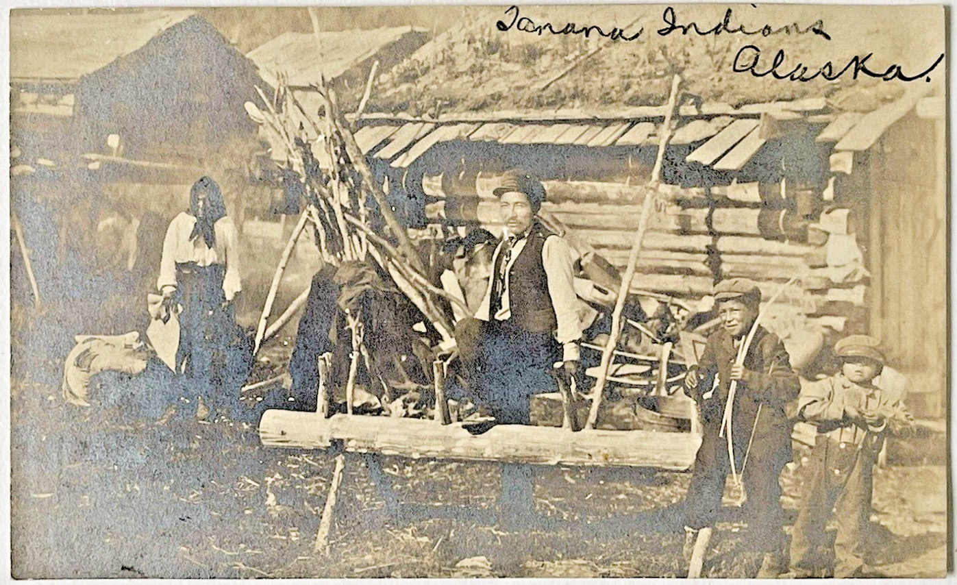 For sale: old Tanana Alaska real photo postcard RPPC
              Tanana Indians.