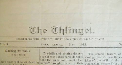 The Thlinget, May 1912, Alaska Newspaper for sale.