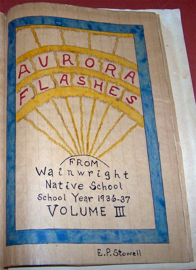 For sale: ULTRA RARE original hand-made Aurora
              Flashes Wainwright School Alaska Inupiat yearbooks for
              1934-1937.