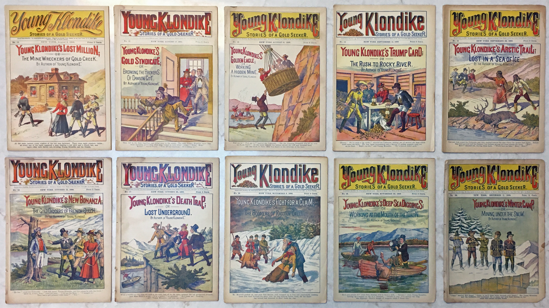 For sale: complete run of the dime novel Young
              Klondike, all 39 issues!