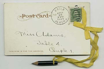 For sale: 1905 Eagle Alaska postcard & dance card.