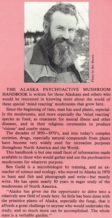 Alaska psychoactive mushroom handbook for sale.