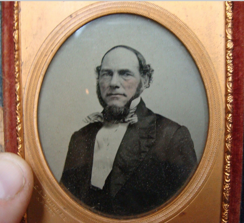 Edward S. Dunshee ambrotype of a
              possible whaling captain.