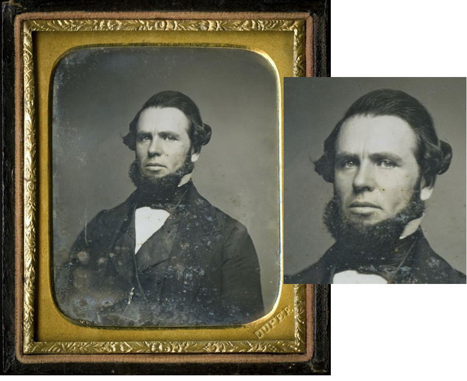 Isaac H. Dupee daguerreotype of
                an unidentified man. Recognize him?